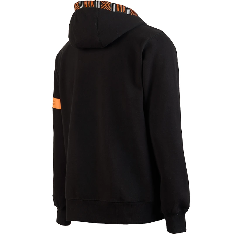 Sweat à capuche de qualité supérieure NBA x Two Hype pour homme, collection Culture & Hoops, New York Knicks, noir