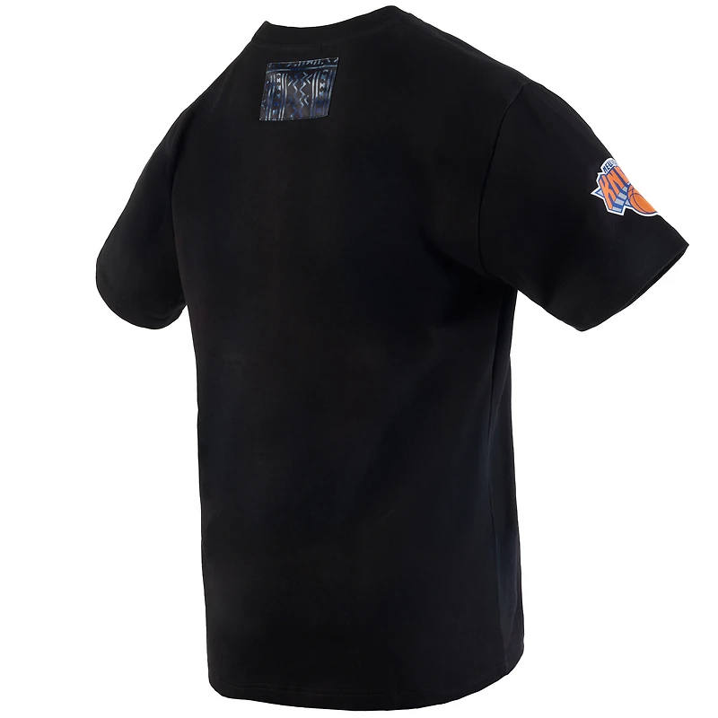 T-shirt noir de qualité supérieure pour homme NBA x Two Hype New York Knicks Collection Culture & Hoops