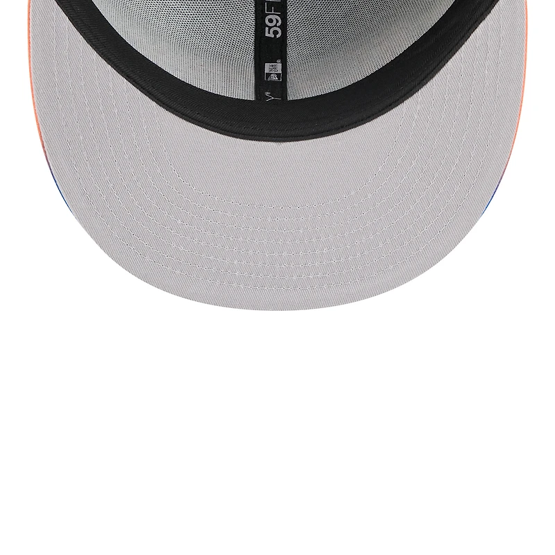 Casquette ajustée New Era noire/bleue York Knicks Jersey Hook Statement Edition 59FIFTY pour homme