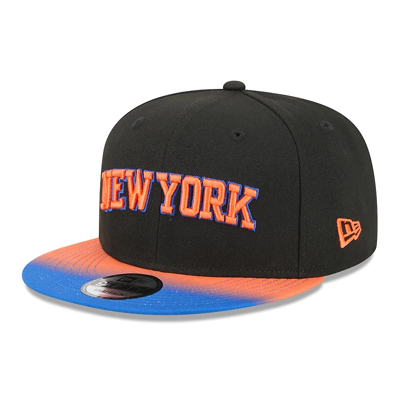 Casquette snapback New Era noire/bleue New York Knicks Jersey Hook Statement Edition 9FIFTY pour homme