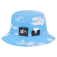 Men's New Era Black/Light Blue York Knicks Summer Sun and Storm Reversible Bucket Hat