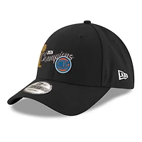 Casquette ajustable New Era noire pour homme New York Knicks, champions des finales NBA 2026 (9FORTY)