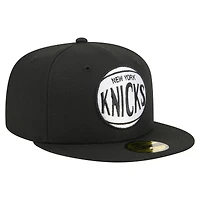 Casquette ajustée New Era 59FIFTY noire pour homme, York Knicks