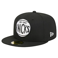 Casquette ajustée New Era 59FIFTY noire pour homme, York Knicks