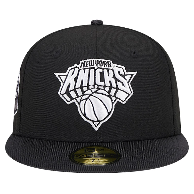 Men's New Era Black York Knicks Active Ballistic Nylon Visor 59FIFTY Fitted Hat
