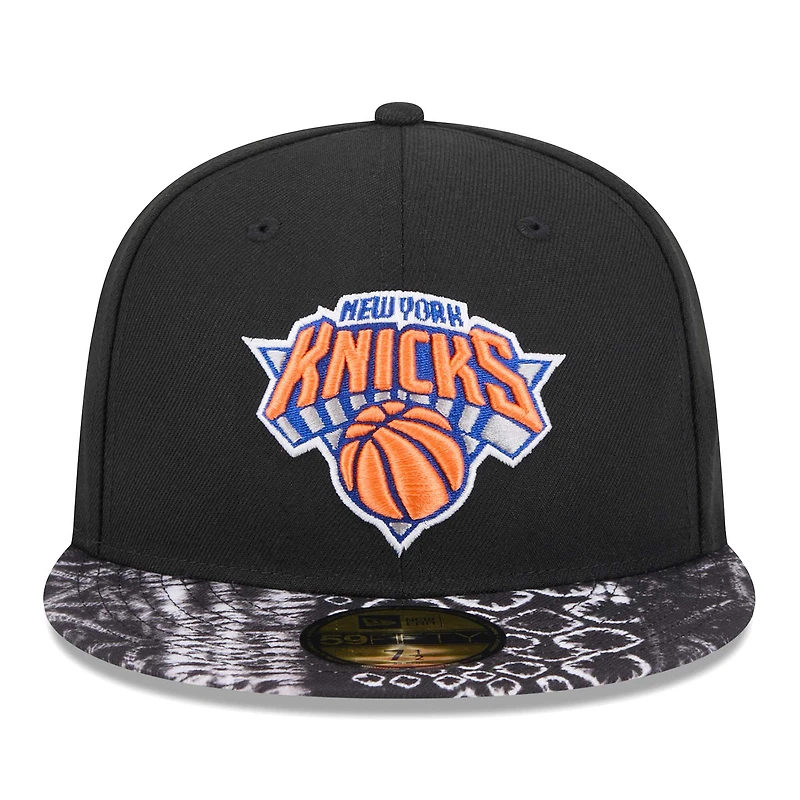 Casquette ajustée 59FIFTY New Era York Knicks Coral Reef pour hommes