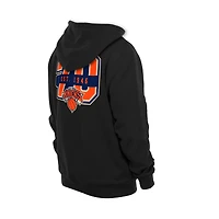 Men's New Era  Black York Knicks Front Back Logo Hoodie