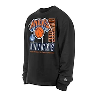Sweat-shirt en polaire stretch noir New Era York Knicks Collection Loisirs pour homme