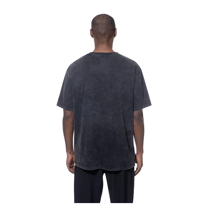 Men's New Era Black York Knicks Lifestyle Capsule Lightning Round Mineral Wash T-Shirt