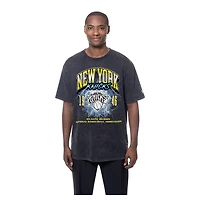 Men's New Era  Black York Knicks Lifestyle Capsule Lightning Round Mineral Wash T-Shirt