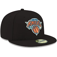 Casquette ajustée 59FIFTY des New York Knicks Era pour homme aux couleurs officielles de l'équipe noire
