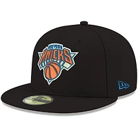 Casquette ajustée 59FIFTY des New York Knicks Era pour homme aux couleurs officielles de l'équipe noire