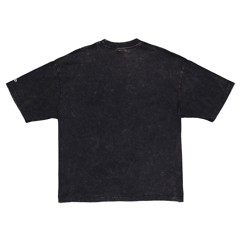 T-shirt délavé aux enzymes Sport Classics New Era pour homme, noir, des York Knicks