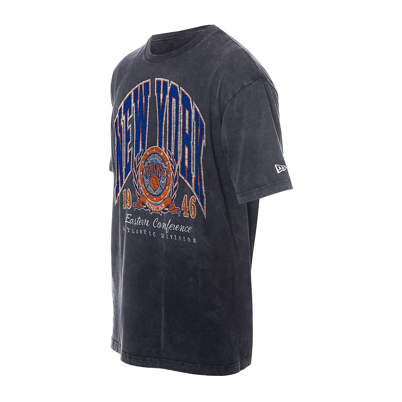 Men's New Era  Black York Knicks Sport Classics Mineral Washed T-Shirt
