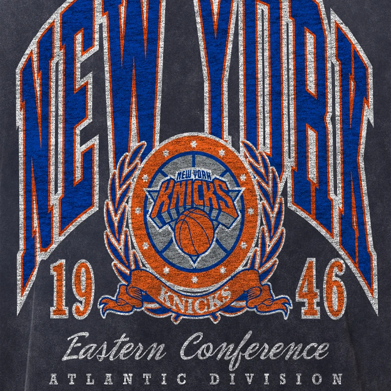 Men's New Era  Black York Knicks Sport Classics Mineral Washed T-Shirt