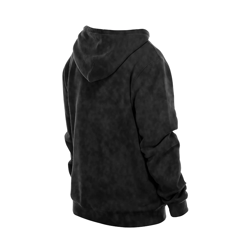 Men's New Era  Black York Knicks Sport Night Mineral Wash Pullover Hoodie