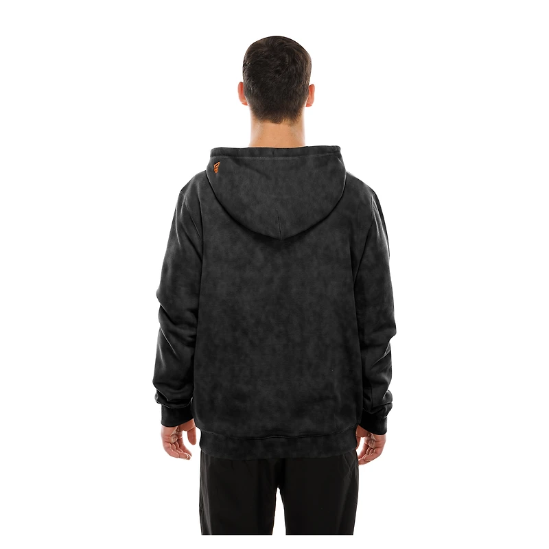 Men's New Era  Black York Knicks Sport Night Mineral Wash Pullover Hoodie