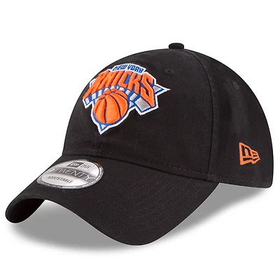 Casquette réglable New Era noire des New York Knicks Team 2.0 9TWENTY pour hommes