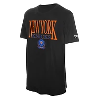 Men's New Era Black York Knicks Wordmark T-Shirt