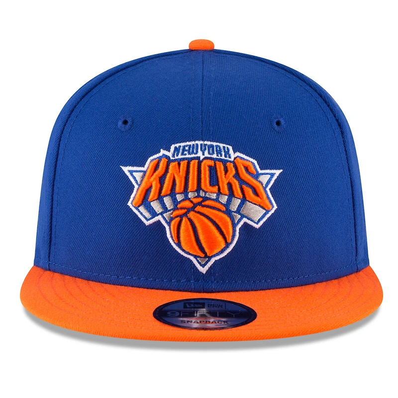 Men's New Era Blue/Orange New York Knicks 2026 NBA Finals Champions 9FIFTY Snapback Hat