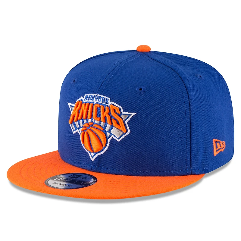 Men's New Era Blue/Orange New York Knicks 2026 NBA Finals Champions 9FIFTY Snapback Hat