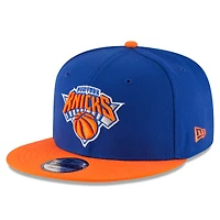 Men's New Era Blue/Orange New York Knicks 2026 NBA Finals Champions 9FIFTY Snapback Hat