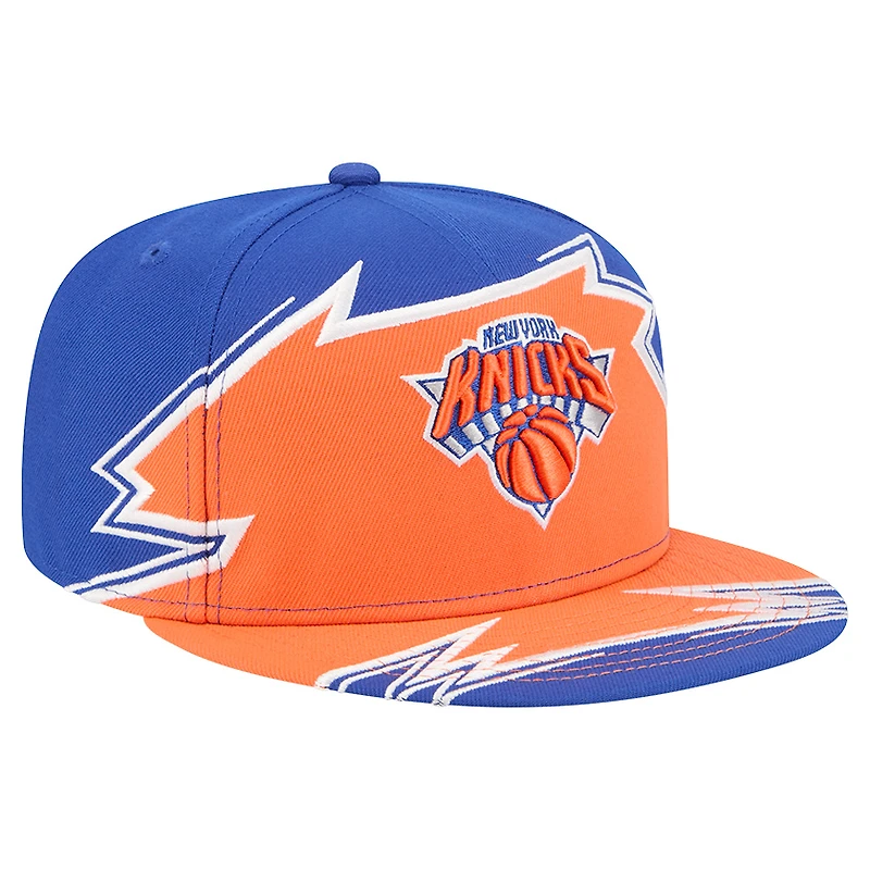 Men's New Era Blue/Orange York Knicks Break 59FIFTY Fitted Hat