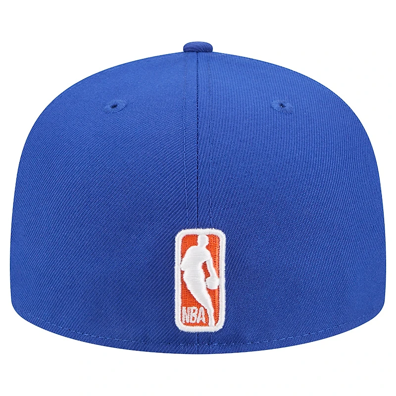 Men's New Era Blue/Orange York Knicks Break 59FIFTY Fitted Hat