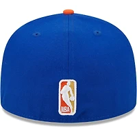 Men's New Era Blue/Orange York Knicks Gameday Gold Pop Stars 59FIFTY Fitted Hat