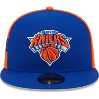 Men's New Era Blue/Orange York Knicks Gameday Wordmark 59FIFTY Fitted Hat