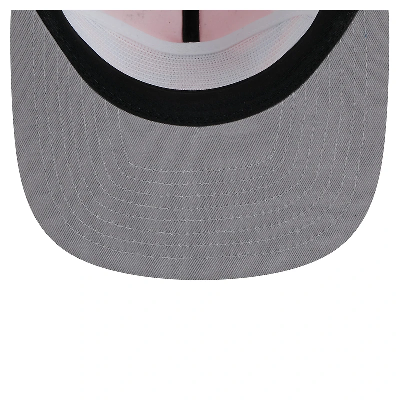 Casquette de golf à visière snapback New Era bleu/orange des New York Knicks pour homme