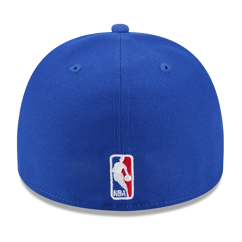 Men's New Era Blue York Knicks 2025 NBA Draft A-Frame 59FIFTY Fitted Hat
