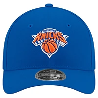 Men's New Era Blue New York Knicks 9FORTY Stock M-Crown Adjustable Hat