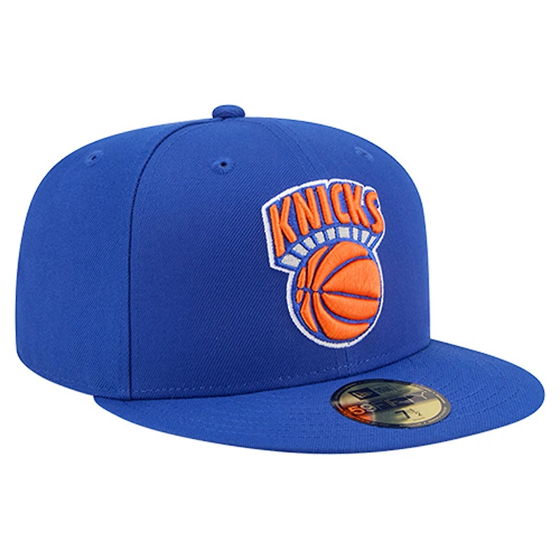 Men's New Era  Blue York Knicks Core Logo 59FIFTY Fitted Hat
