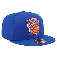 Men's New Era  Blue York Knicks Core Logo 59FIFTY Fitted Hat