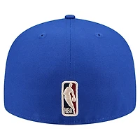 Men's New Era  Blue York Knicks Core Logo 59FIFTY Fitted Hat