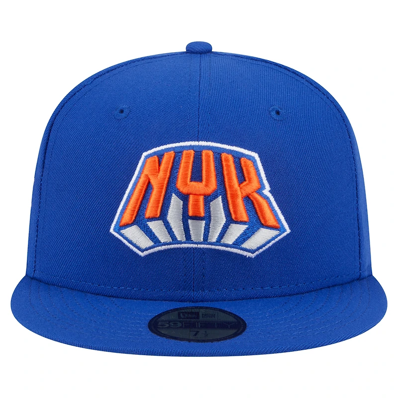 Men's New Era  Blue York Knicks Deceptor 59FIFTY Fitted Hat