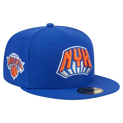 Men's New Era Blue York Knicks Deceptor 59FIFTY Fitted Hat