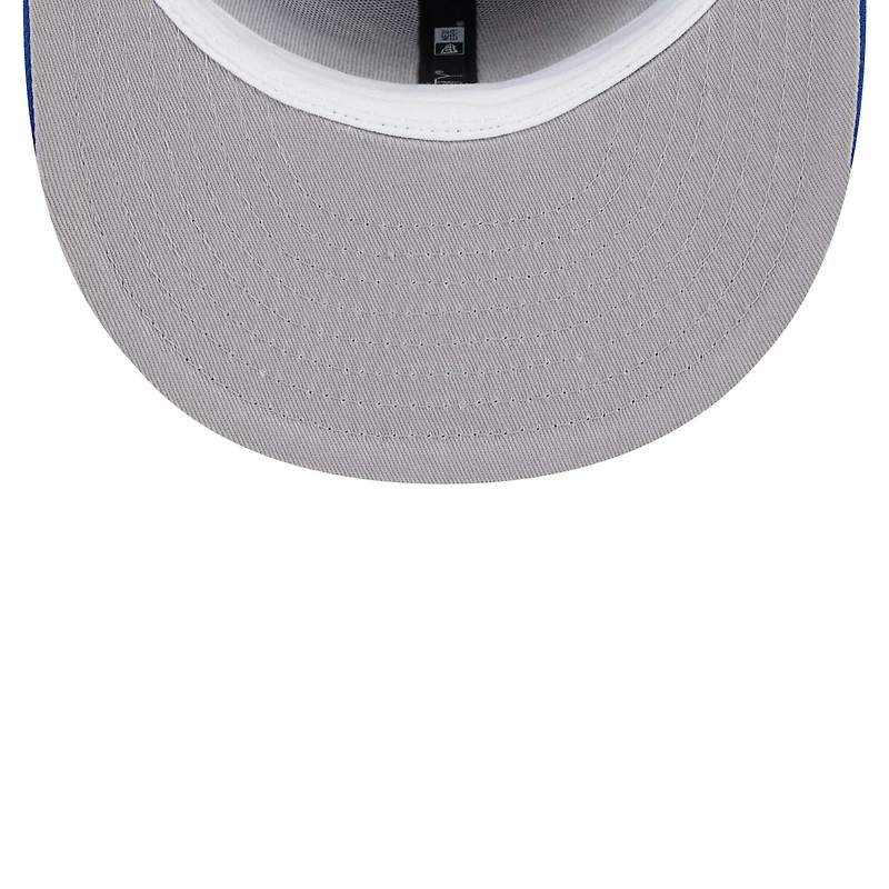 Casquette ajustée 59FIFTY bleue New Era pour hommes des York Knicks Game Day Hollow Logo Mashup