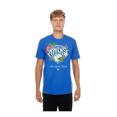 Men's New Era Blue York Knicks Lifestyle Capsule Floral Fruit T-Shirt