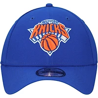 Casquette ajustable 9FORTY pour homme New Era Blue New York Knicks Couleur officielle de l'équipe