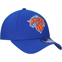 Casquette ajustable 9FORTY pour homme New Era Blue New York Knicks Couleur officielle de l'équipe