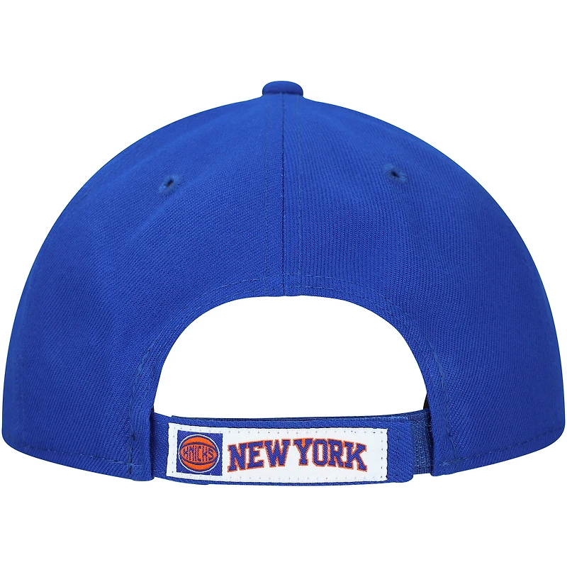 Casquette ajustable 9FORTY pour homme New Era Blue New York Knicks Couleur officielle de l'équipe