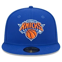 Casquette ajustée 59FIFTY New Era pour hommes des York Knicks Rally Drive Side Patch bleu