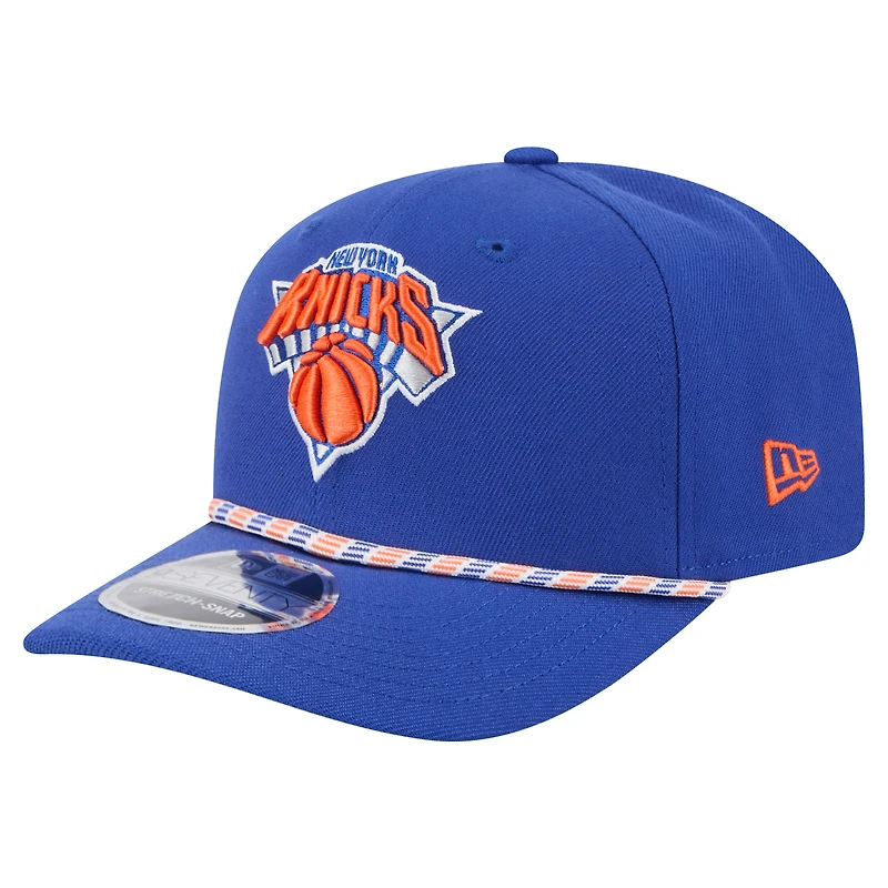 Casquette ajustable New Era 9SEVENTY bleue New York Knicks pour homme