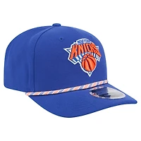 Casquette ajustable New Era 9SEVENTY bleue New York Knicks pour homme