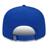 Casquette Snapback 9FIFTY bleue avec logo latéral des New York Knicks New Era pour homme