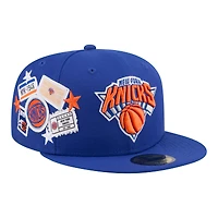 Casquette ajustée New Era bleue pour homme York Knicks Team Collage 59FIFTY