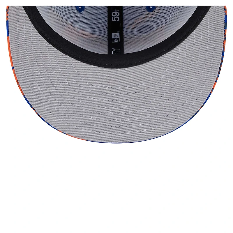 Casquette ajustée New Era York Knicks Tip-Off 59FIFTY bleue pour homme