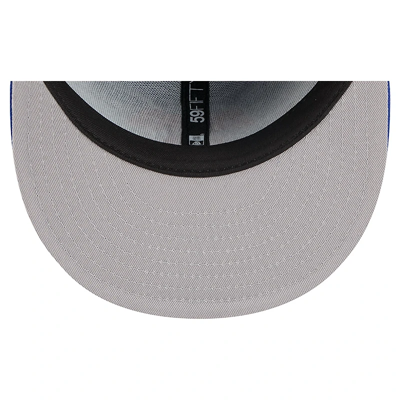 Casquette ajustée New Era Tri-Hit 59Fifty bleue des York Knicks pour homme